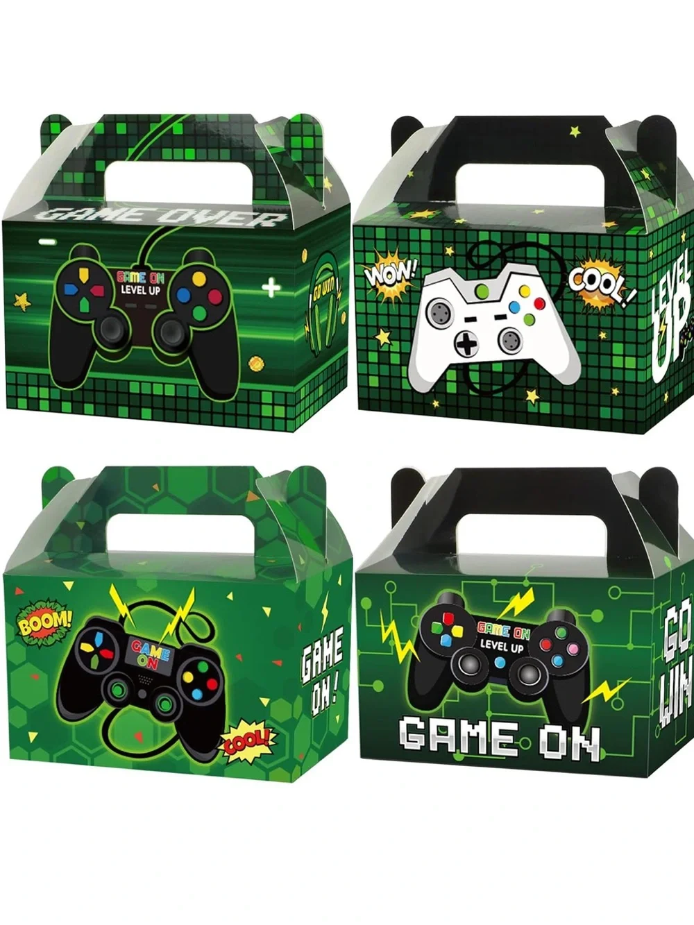 Amazon Green Gaming Controller Favor Boxes Set